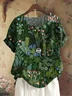 Street Floral Regular Fit Cotton Blouse