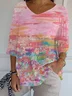 Regular Fit Casual Painting T-Shirt