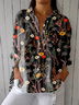 Shirt Collar Casual Regular Fit Floral Shirt