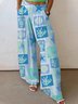 Women's  H-Line Wide Leg Pants Daily Going Out Pants Orange Casual Split Joint Shell Pants