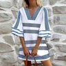 Geometric Casual Dress With No