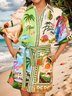Women's Short Sleeve Summer Yellow Fish Split Joint Stand Collar Daily Going Out Vintage Mini A-Line Tank Dress