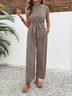 Women's H-Line Tank Crew Neck Daily Going Out Casual Printing Geometric Summer Long Jumpsuit Romper