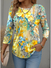Casual Long Sleeve Round Neck T-Shirt