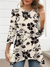 Floral Casual Crew Neck T-Shirt