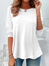Women's Casual Long Sleeve Crew Neck Tunic T-Shirt