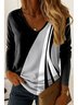 Casual Cotton V Neck T-Shirt