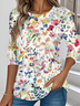 Casual Long Sleeve Round Neck T-Shirt