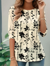 Casual Long Sleeve Round Neck T-Shirt