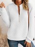 V Neck Casual Sweatshirt