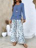 Square Neck Loose Simple Two-Piece Set