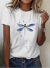 Simple Casual Round Neck Short Sleeve T-Shirt