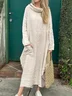 Loose Casual Plain Maxi Dress