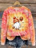 Halloween Round Neck Long Sleeve Casual Sweatshirt