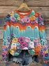 Halloween Round Neck Long Sleeve Casual Sweatshirt