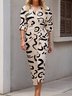 Casual Shirt Collar Dress With No
