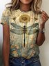Crew Neck Vintage Regular Fit T-Shirt