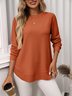 Regular Fit Crew Neck Casual Cotton T-Shirt