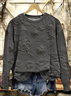 Casual Text Letters Crew Neck Sweatshirt