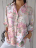 Women's Breast Awareness Print Casual Shirt