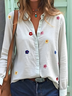 Women's Everyday Pattern Shirt Elegant Vintage Long Sleeve Spring and Autumn Tops