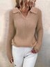 Regular Fit Casual V Neck Sweater
