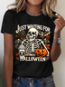 Women's Just Waiting for Halloween T-Shirt