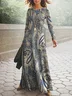 Ethnic Casual Dress With No