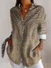 Cotton Casual Striped Shirt