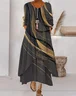 Women's Art Pattern Double Layer Dress Stylish Modern Everyday Weekend Beach