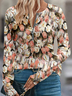 Women's Artistic Floral Pattern Long Sleeve T-shirt Fashion Modern Daily Weekend