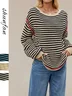 Split Joint Simple Wool/Knitting Loose Sweater