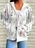 Casual Hoodie Regular Fit Printing Jacket