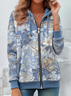Women's Paisley Pattern Hooded Jacket Casual Comfort Regular Sweatshirt