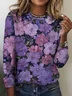 Floral Crew Neck Casual Regular Fit T-Shirt
