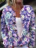 Stand Collar Casual Wool/Knitting Loose Cardigan