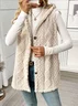 Casual Plain Hoodie Regular Fit Cardigan