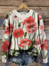Casual Regular Fit Floral Knitted Sweater
