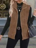 Women's Autumn And Winter Fashion Casual Simple Sleeveless Versatile Vest Jacket