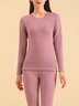 Women's Plain Daily5A antibacterial wool silk warm German velvet autumn clothes and autumn trousers Matching Set