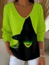 Cotton Casual Regular Fit V Neck Sweater