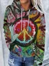 Casual Abstract Hoodie Loose Hoodie