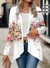 Women's Elegant Lightweight Cardigan Abstract Gradient Print Long Sleeve Jacket