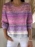 Casual Regular Fit Ombre Sweater
