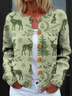Crew Neck Vintage Knitted Festival Cardigan