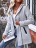 Stand Collar Casual Split Joint Jacket