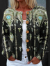Knitted Crew Neck Vintage Cardigan