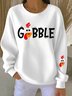 Casual Regular Fit Turkey Sweatshirt