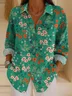 Vintage Loose Shirt Collar Shirt