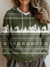 Hoodie Loose Christmas Ethnic Sweater